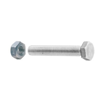 SC VITI A METALLO TESTA ESAG 12X 30 ZINC C/DADO 10PZ