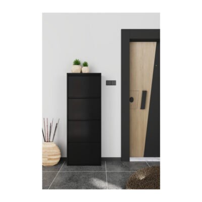 SCARPIERA 4A METALLO CM 50X15X138 NERO