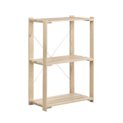 SCAFFALE IN PINO 3 RIPIANI CM 76,5X38,5X110 H
