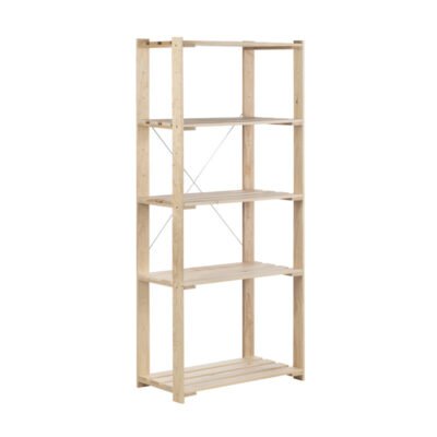 SCAFFALE IN PINO NOVA 5 RIP. CM 76,5X38,5X174,5  H