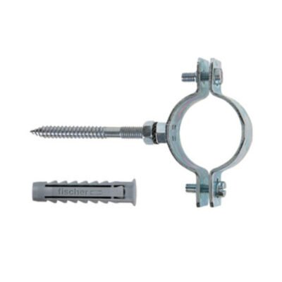 FISCHER COLLARE P/TUBI CPT 1-1/2 C/VITE E TASSELLO