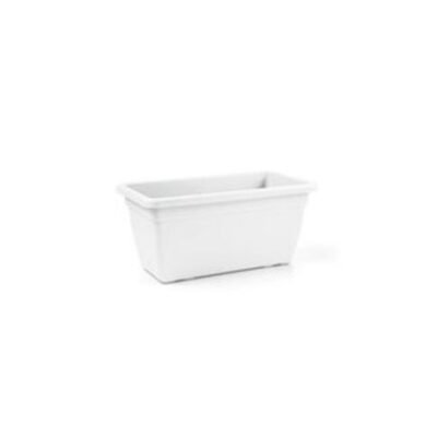 FIORIERA ANTHEA RETTANGOLARE BIANCO  80CM
