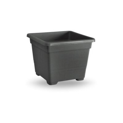 VASO QUADRATO CM.27 ANTRACITE