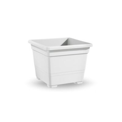 VASO QUADRATO CM.45 BIANCO
