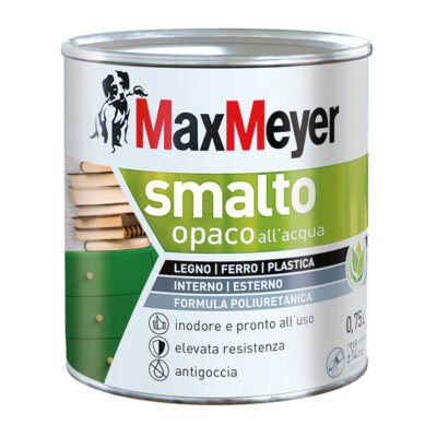 MAX SMALTO ALLACQUA POLIURETANICO OPACO LT.0,750 MARRONE