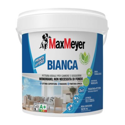 MAX IDROPITTURA LAVABILE P/INTERNI  4 L BIANCO