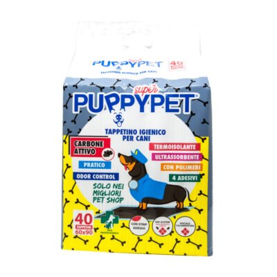 TAPPETINO PUPPY PET CM.60X90 CARBONI ATTIVI PZ.40