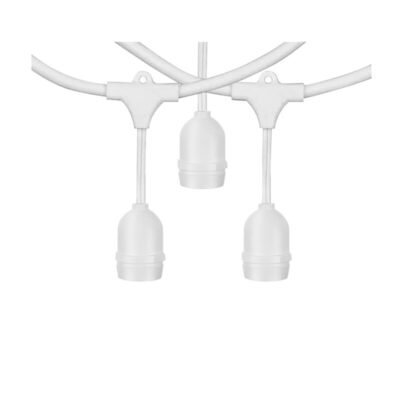 LUCI P/GAZEBO OMBRELLONE 10 M C/10 PORTALAM BIANCO