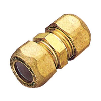 PL RACCORDO OTTONE DIRITTO DOPPIO BICONO 10