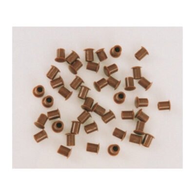 SC COPRIFORO PLASTICA MARRONE D 5 MM  50 PZ