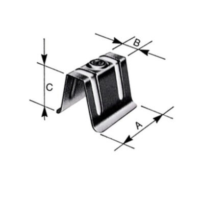 BS CAPPELLOTTO IN LAMIERA ZINC 50X20X40 MM 10 PZ