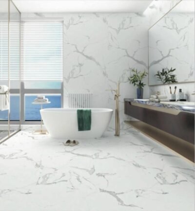 Pannello SPC Effetto marmo- Ultra opaco 280x120 cm Spessore 3 mm Carrara - immagine 2