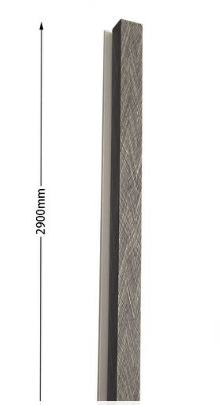 Profilo di apertura in PVC Titanio - immagine 2