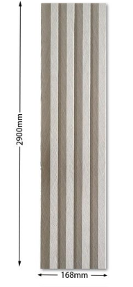 Doga in WPC 16,8x290 cm Grigio chiaro - immagine 2