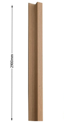 Profilo di chiusura in PVC Castagno - immagine 2