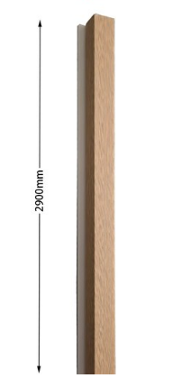 Profilo di apertura in WPC Castagno - immagine 2