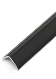 Profilo angolare protettivo in alluminio – 2x2x250 cm Nero opaco - immagine 2