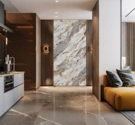 Pannello PVC Rigido Lucido Effetto Marmo 122×290 cm Spessore 2,5 mm MarbleStone - immagine 2