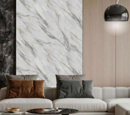 Pannello PVC Rigido Lucido Effetto Marmo 122×290 cm Spessore 2,5 mm Thunder - immagine 2