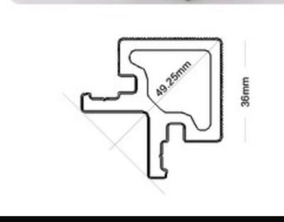 ANGOLARE IN WPC BLACK 49X25X29000 MM - immagine 2