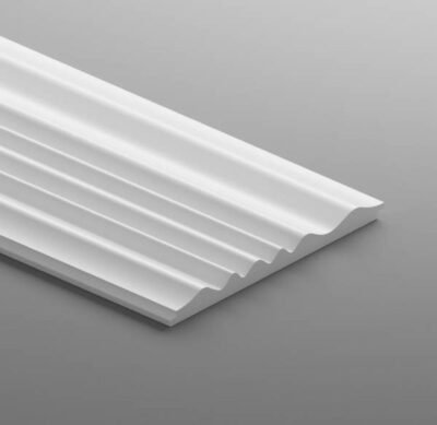 JC639 ARD  - Doga in duro polimero listellato 193x 15 x 2800 mm bianco liscio